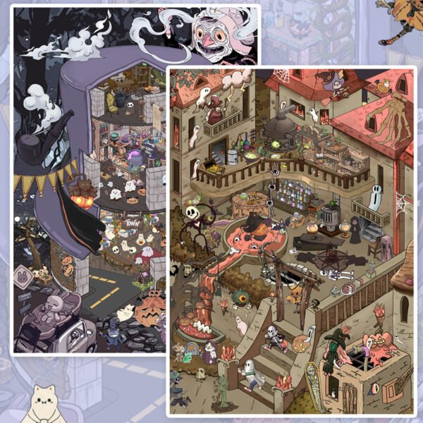 Halloween Theme Stickers | Series 16.0 | DIY Diorama Stickers | 3D Miniature Scene Stickers | Stress Relief DIY Stickers